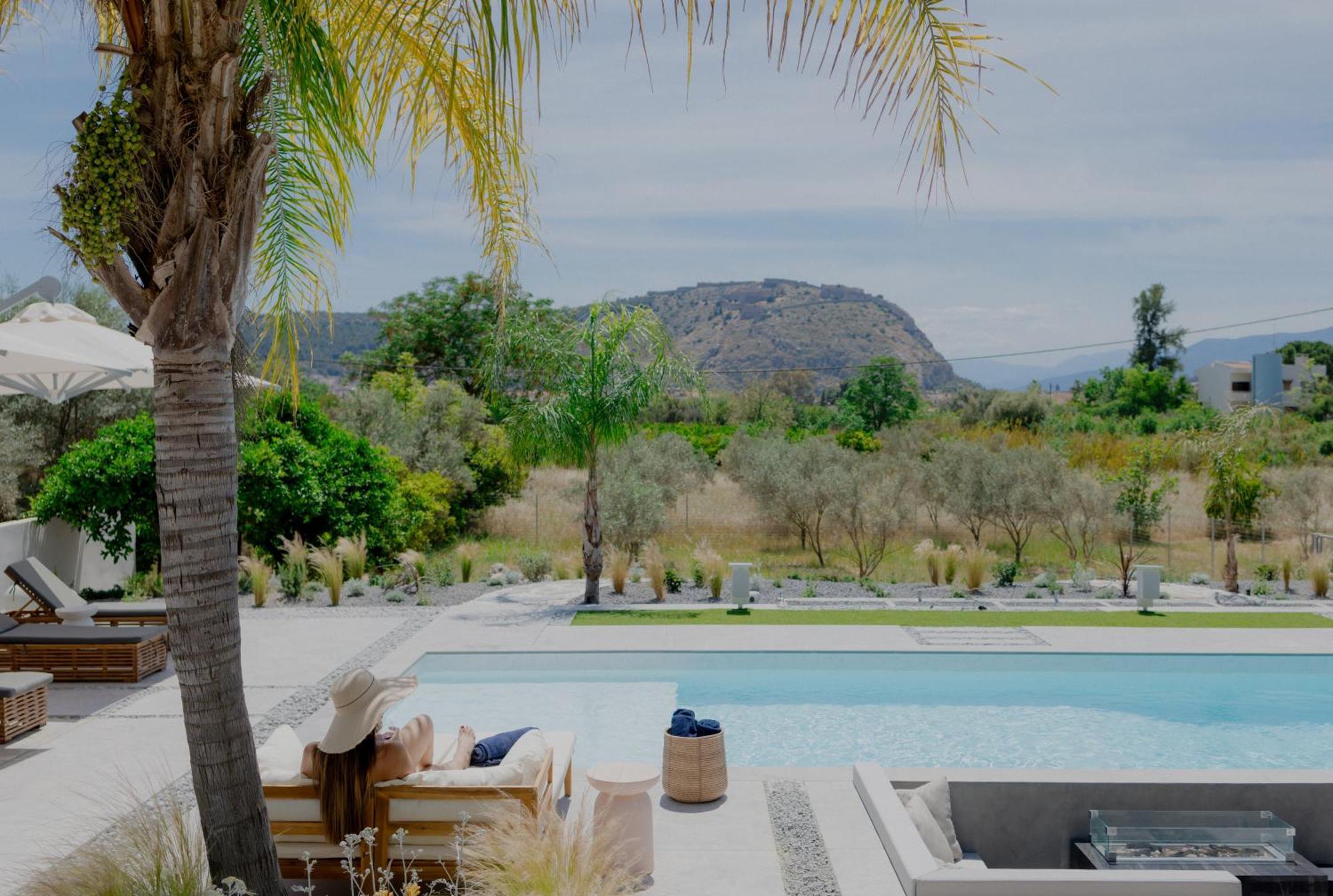 Nafplio Blue Topaz Poolside Villa Extérieur photo